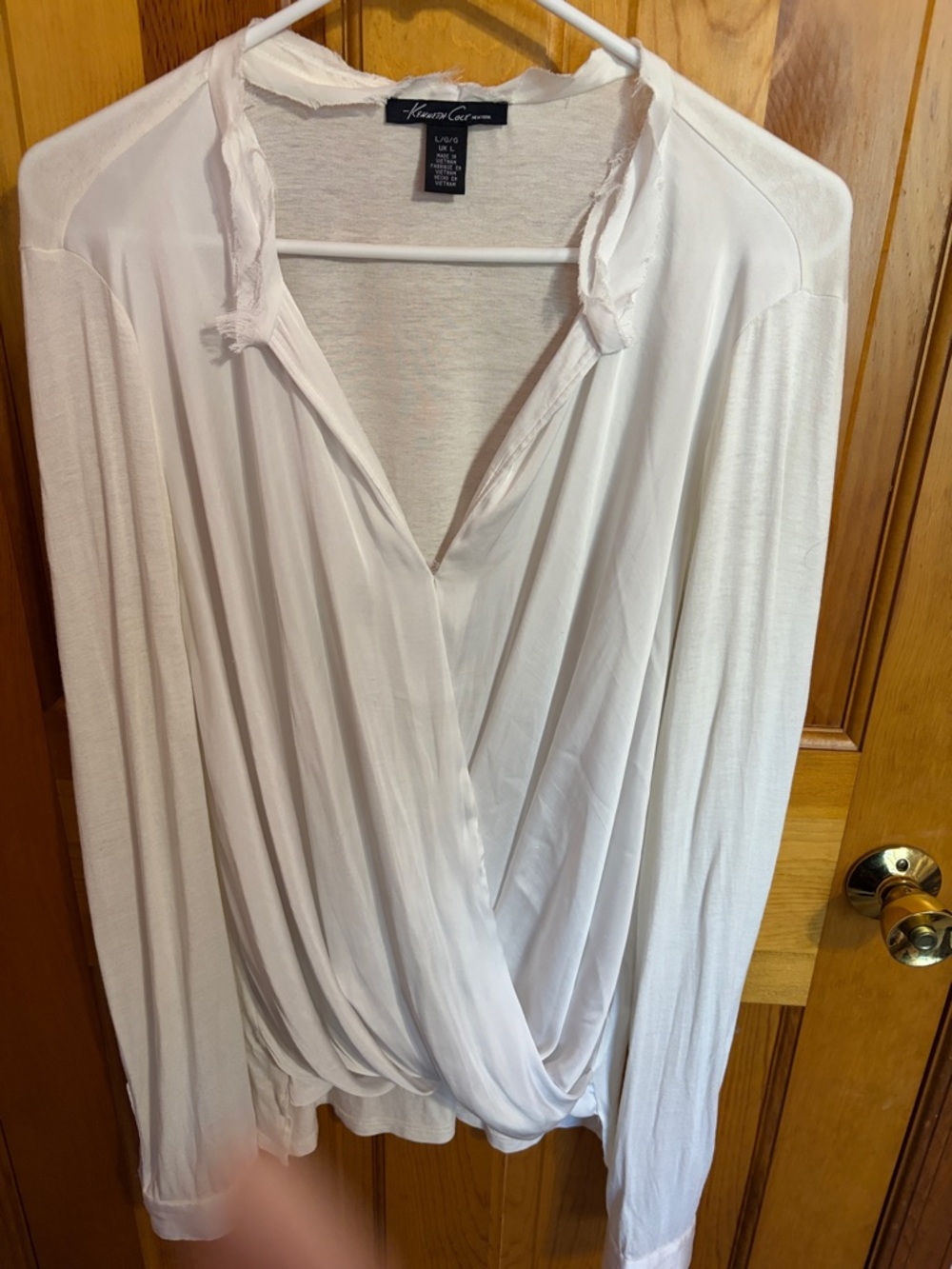 Kenneth Cole New York white blouse